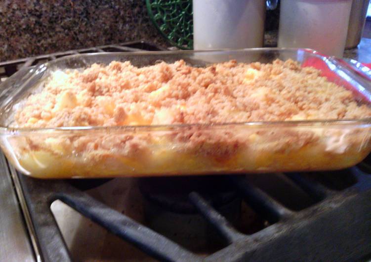 How to Make Homemade Crispy Cheesy Pineapple Casserole