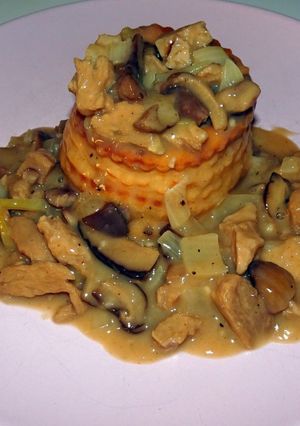 Une photo de Vol au vent aux PST (protéines de soja texturé) (Vegan)