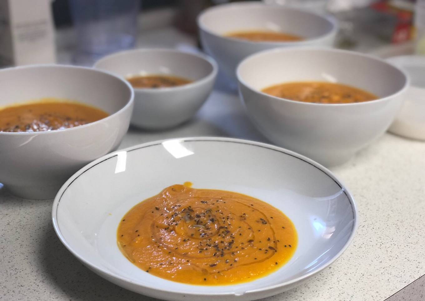 Crema de verduras para toda la familia con semillitas