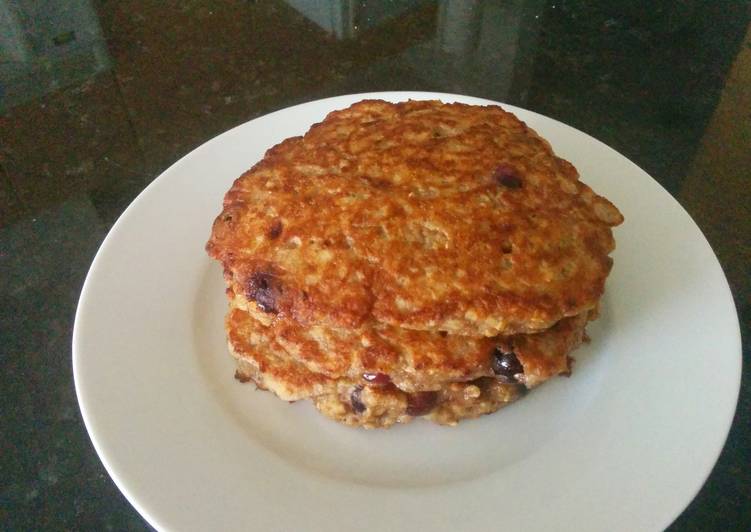 Banana Pancakes with Blueberries