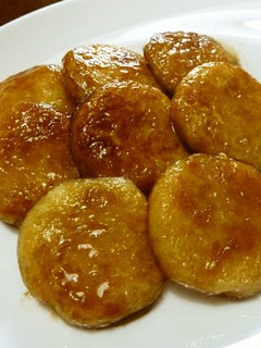 A picture of Potato Dumplings with Sweet & Savory Sauce.
