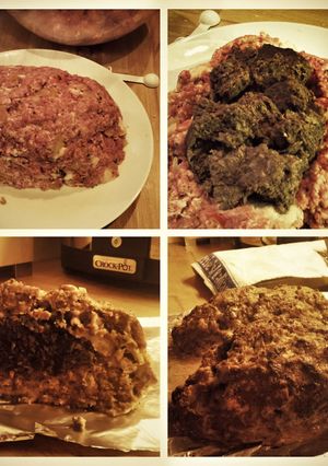 A picture of Robin's Haggis Stuffed Meatloaf.