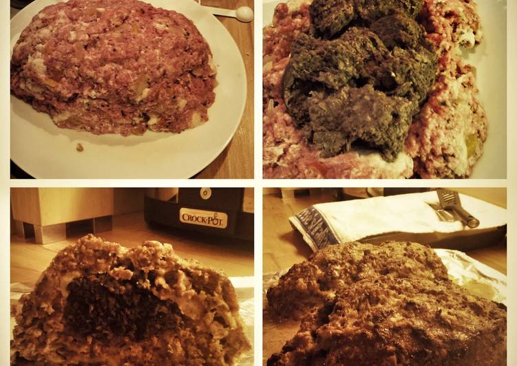 Recipe of Super Quick Homemade Robin&#39;s Haggis Stuffed Meatloaf