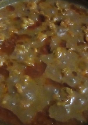 A picture of Prawn gravy.