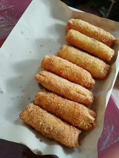 Foto resep Roti Gulung Pisang Coklat