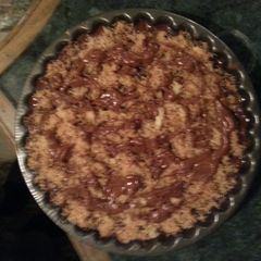 A picture of nuttela konafa chocolate kunafa.