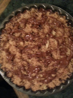 A picture of nuttela konafa chocolate kunafa.