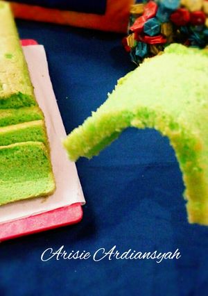 Foto resep Bolu Pandan BO(Bebas Obat²an)😋