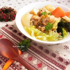 A picture of Vegetable and Chicken Pot-au-feu.
