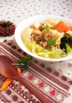 A picture of Vegetable and Chicken Pot-au-feu.