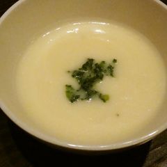 A picture of Hokkori Cafe Turnip Potage Soup.