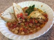 A picture of stewed tilapia fish