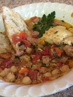 A picture of Jill's Fish Stew.