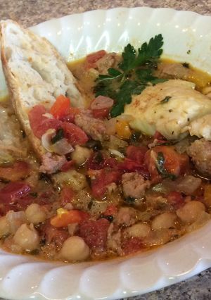 A picture of Jill's Fish Stew.