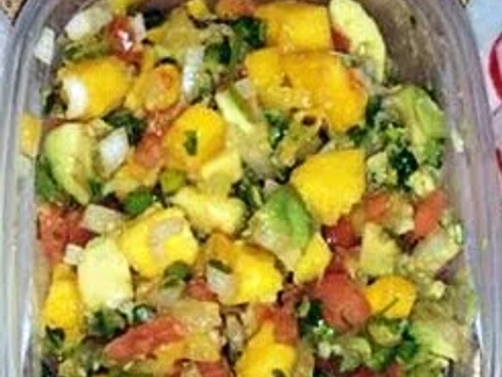 Easy Way Make Recipe Ray's' Mango Avocado Salsa that is Can Pamper Your Tongue, Delicious}