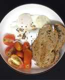 [Giảm cân - eat clean #D_25] Bánh mì nguyên cám chần trứng (269calo)
