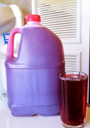 A picture of HIBISCUS JUICE😋.
