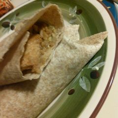 A picture of Chicken and Rice Burrito.