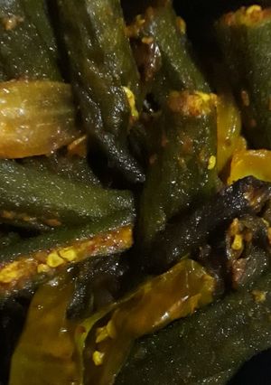 A picture of Ladyfinger's sabji.