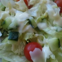 A picture of Vickys Creamy Caesar Salad Dressing.