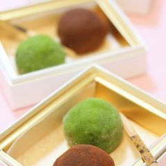Cheese Chocolate Wrapped Mochi made with Pre-cut Mochi A picture of Cheese Chocolate Wrapped Mochi made with Pre-cut Mochi.