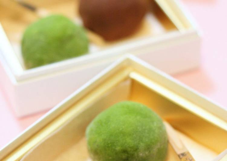 Simple Way to Prepare Speedy Cheese Chocolate Wrapped Mochi made with Pre-cut Mochi