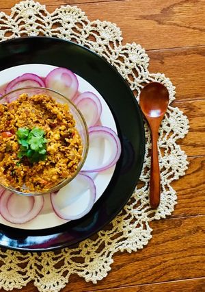A picture of Paneer Bhurji / Paneer Bharta.