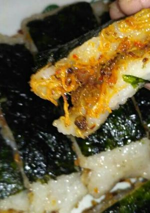 Foto resep Lemper isi abon ayam ala ala sushi 😅😅😅