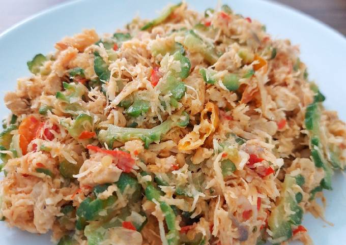Resep 891. Botok Pare Tempe Teri Resep 891. Botok Pare Tempe Teri