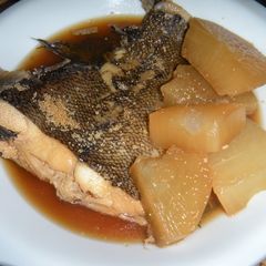 Amazing!! Super Tender Soy Sauce Flavored Daikon Radish & Flounder A picture of Amazing!! Super Tender Soy Sauce Flavored Daikon Radish & Flounder.