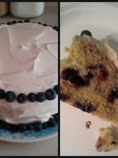 A picture of Blueberry Lemon Cake.