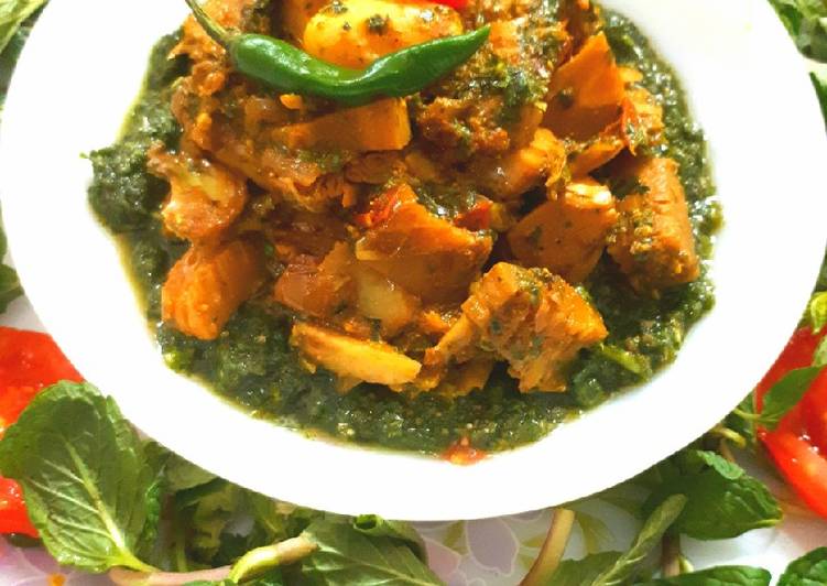 Step-by-Step Guide to Make Homemade Jack Fruit veggie in minty gravy