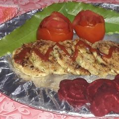 A picture of Hung curd kabab.