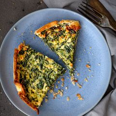 A picture of Feta & Spinach Quiche.