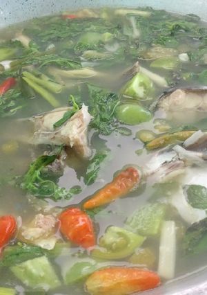 Foto resep Sop ikan patin kemangi belimbing wuluh