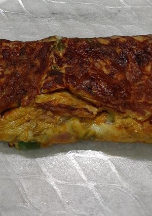 ভেজিটেবল ওমলেট (Vegetable omelette recipe in bengali) রেসিপির প্রধান ছবি