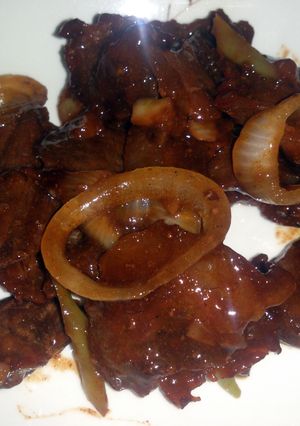 A picture of Chinese Beef Steak.