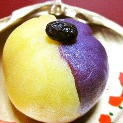 A picture of Purple Sweet Potato Paired with Sweet Potato Chestnut Kinton.