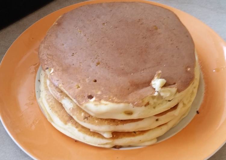Simple Way to Prepare Homemade Fluffy Pancakes