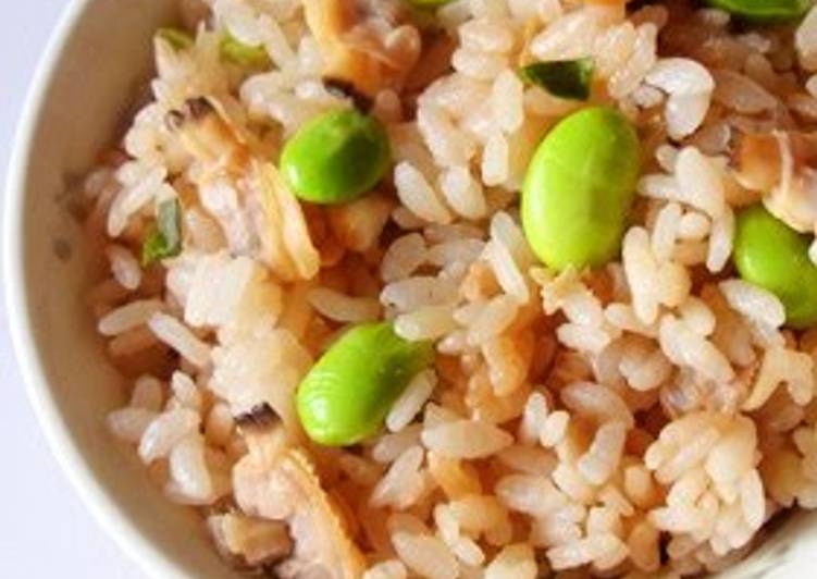 Easiest Way to Make Ultimate Clam and Edamame Mixed Rice