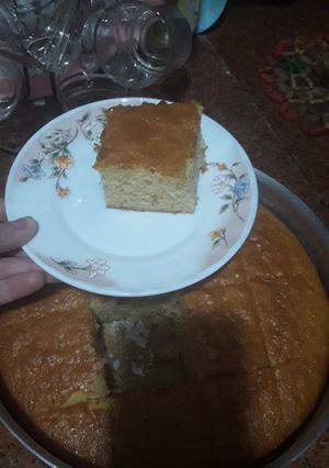 صورة لوصفة كيكة عادية