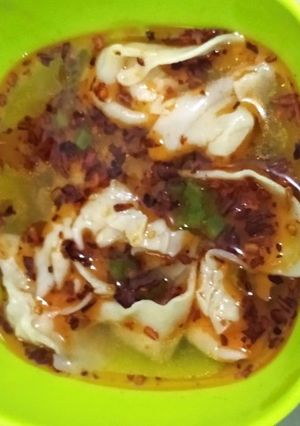 Foto resep Pangsit Kuah Pedas