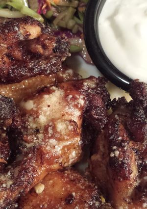 A picture of Garlic parmesan wings.