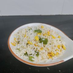 Corn Capsicum Rice (no onion no garlic) A picture of Corn Capsicum Rice (no onion no garlic).