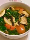🌱 Canh Nấm Mỡ Cà Chua Cải Rocket (Vegan)