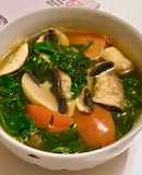 🌱 Canh Nấm Mỡ Cà Chua Cải Rocket (Vegan)