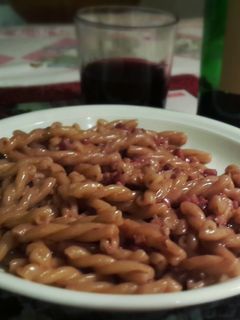 A picture of Drunken pasta.