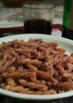 A picture of Drunken pasta.
