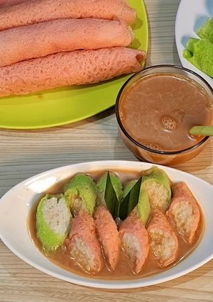 Foto resep Ketan Gulung Saus Kinca Gula Merah