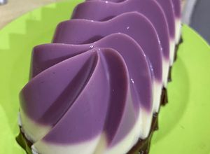Foto resep Puding taro coklat